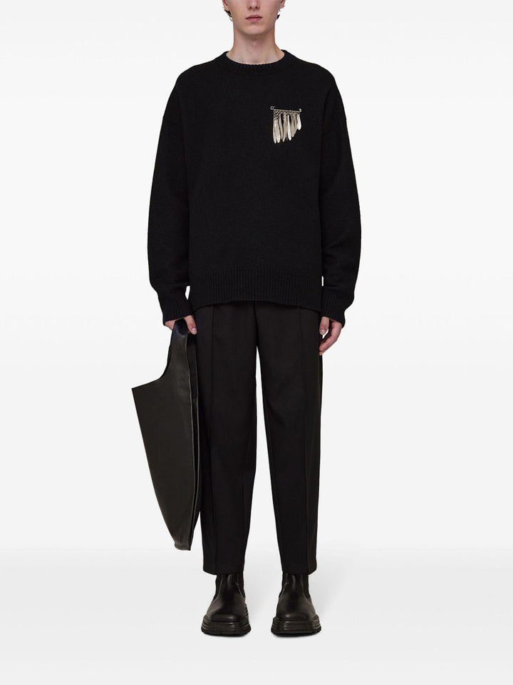 Pantaloni sartoriali neri 