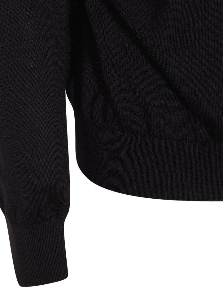 Maglione blu scuro in lana 