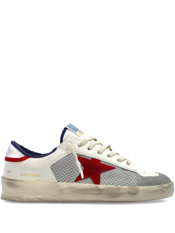 Sneakers Stardan grigio chiaro con applicazione stella e rinforzo a contrasto 