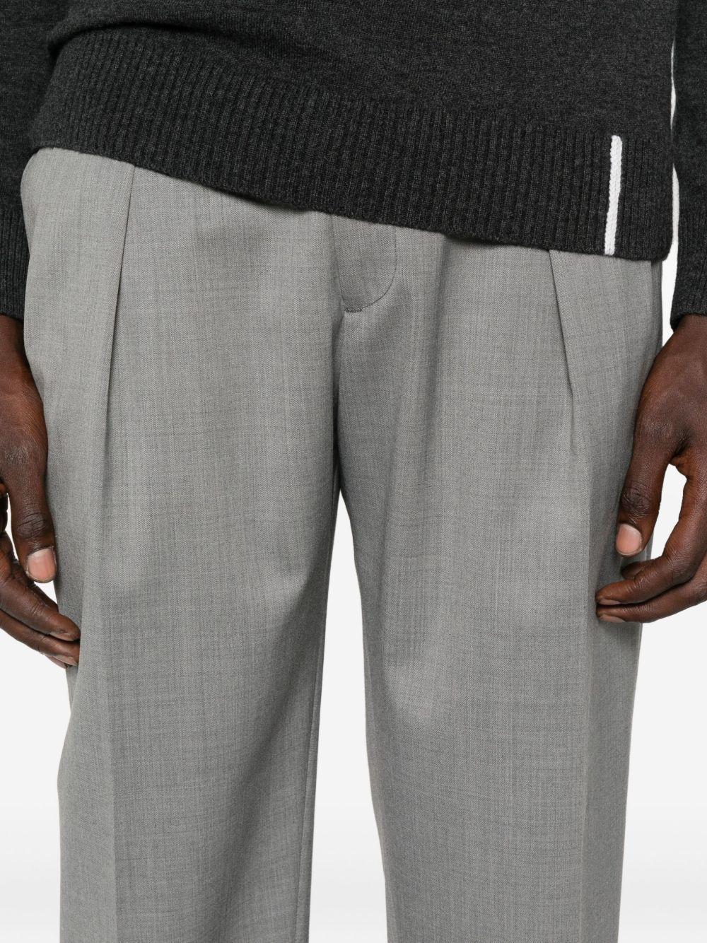 Pantaloni grigi con pieghe frontali Portobello 