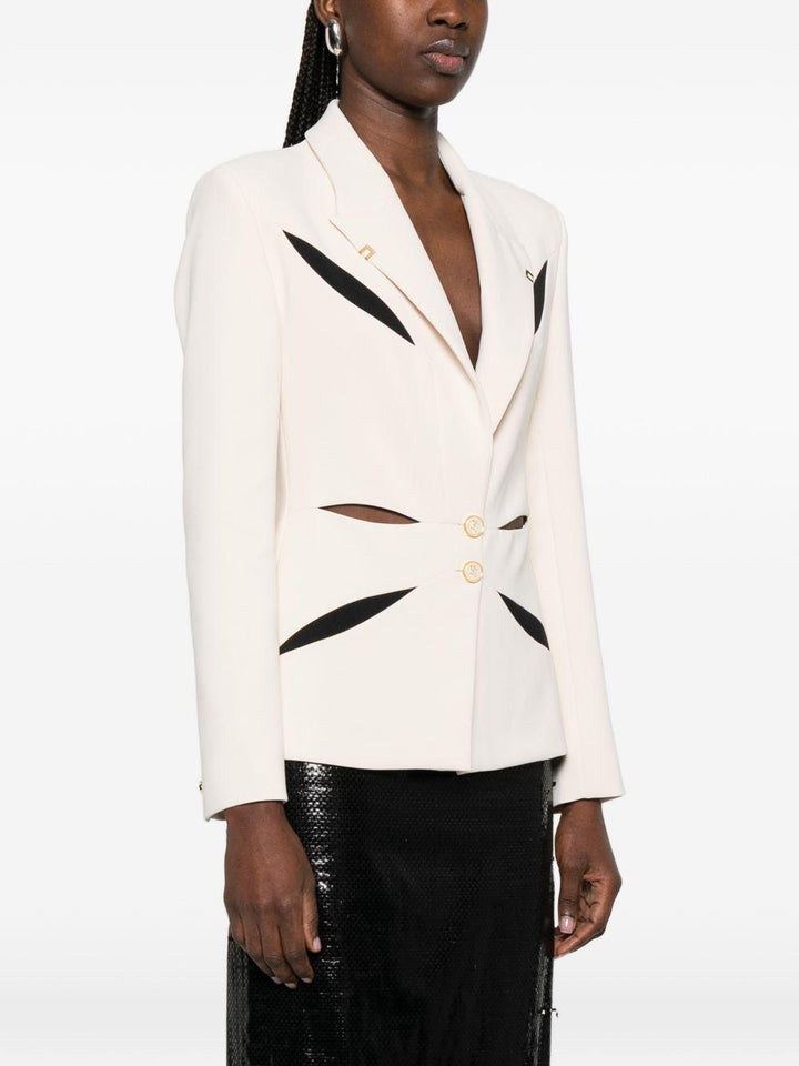 Blazer con bottoni cut-out 