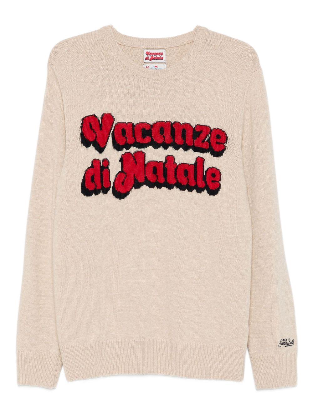 Maglione beige girocollo 