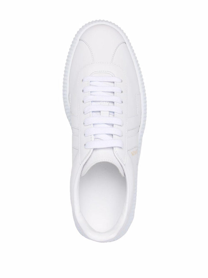 Sneaker Bianca Platform Rigata 