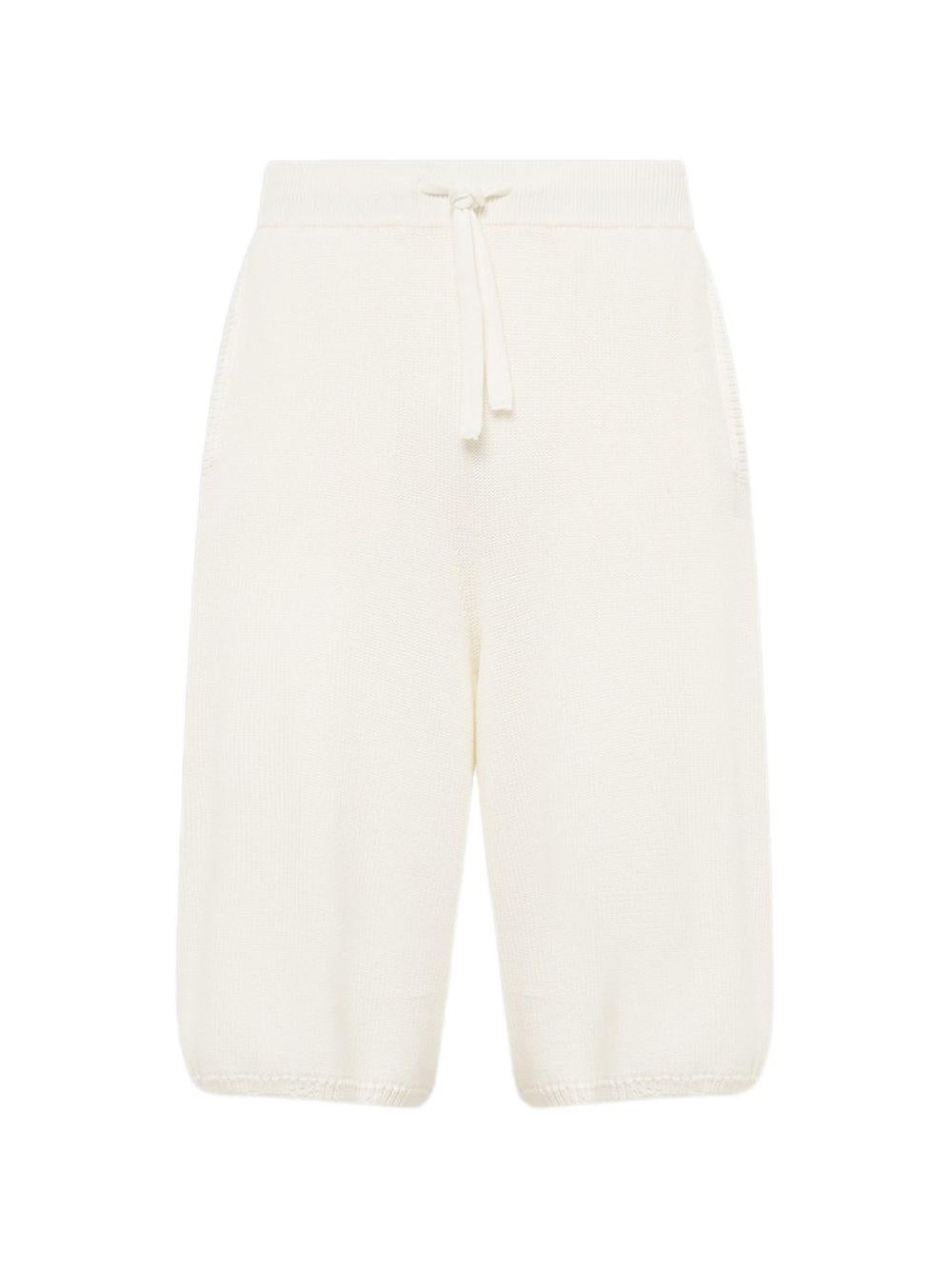 Shorts neroi in maglia con coulisse 