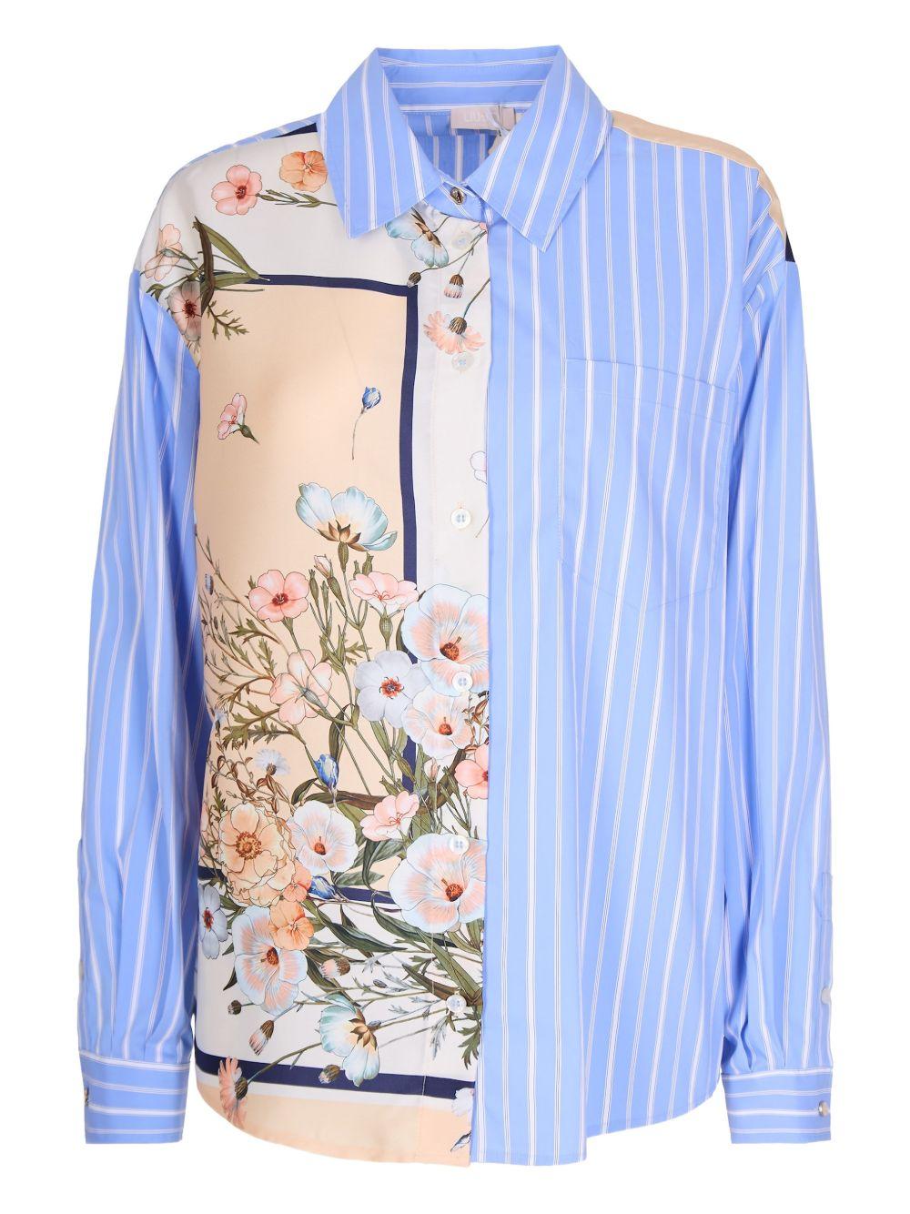 Camicia a righe a maniche lunghe 