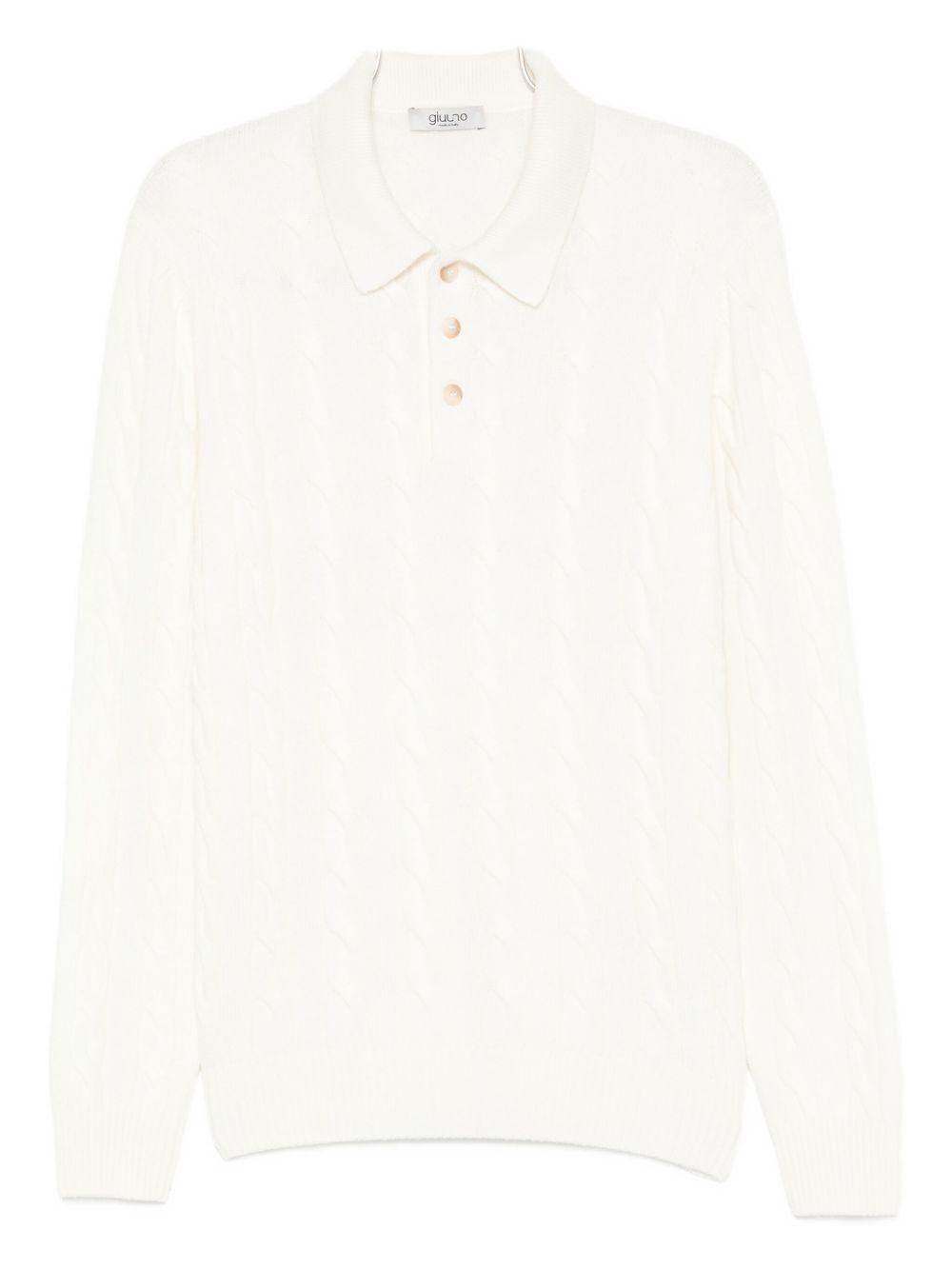 Maglione con logo bianco 