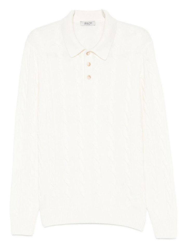 Maglione con logo bianco 