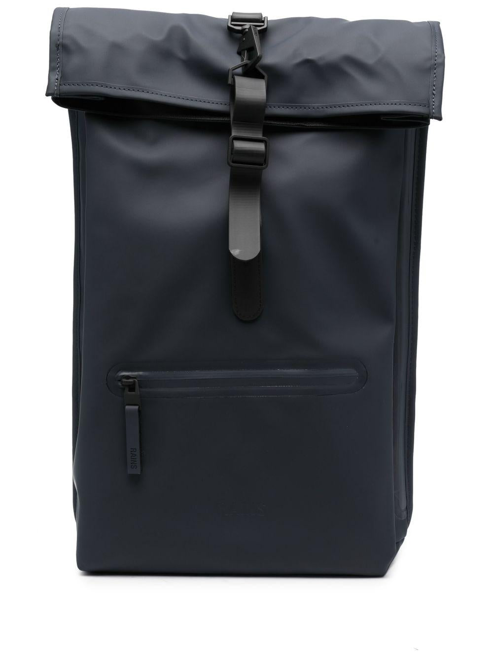 Zaino blu navy con fibbia 
