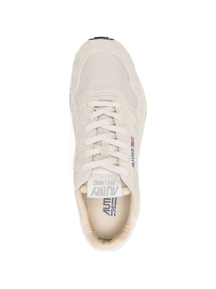 Sneakers Reelwind in pelle scamosciata grigio chiaro 