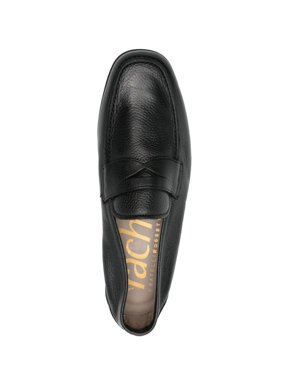 Mocassino nero in pelle 