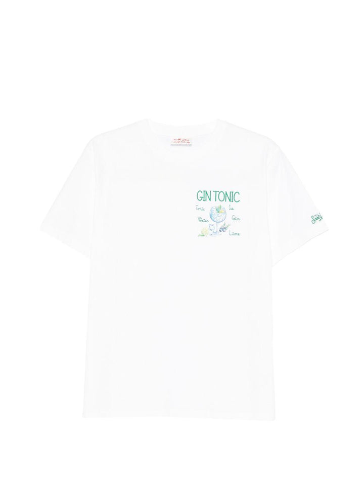 T-shirt bianca con stampa grafica 