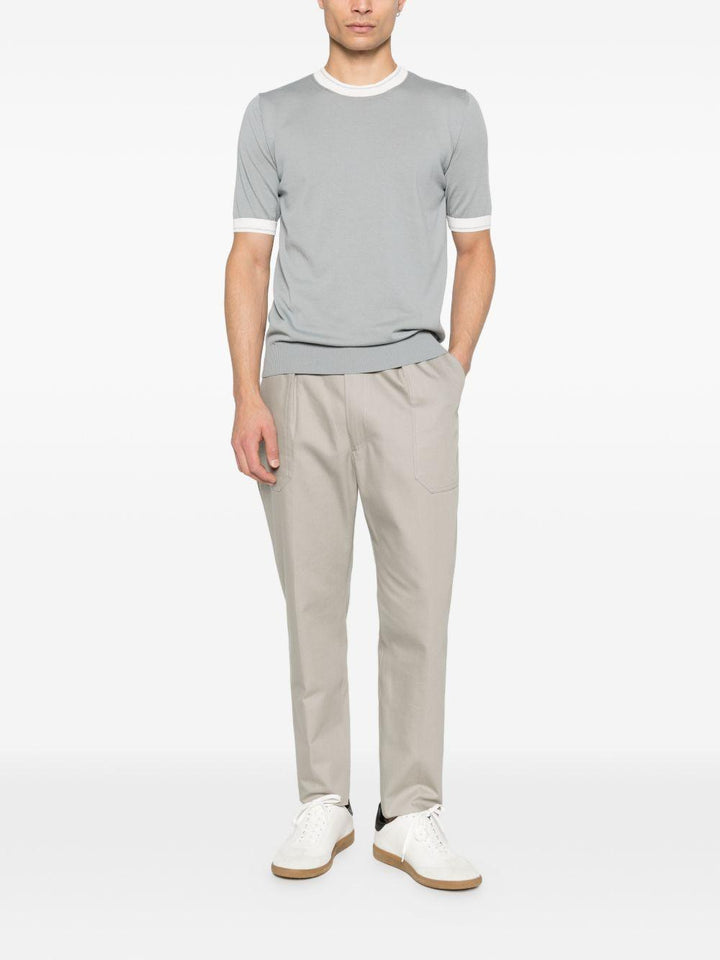 T-shirt girocollo grigio 