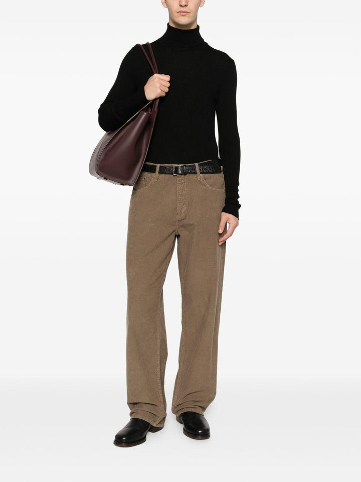 Pantaloni marrone a coste 