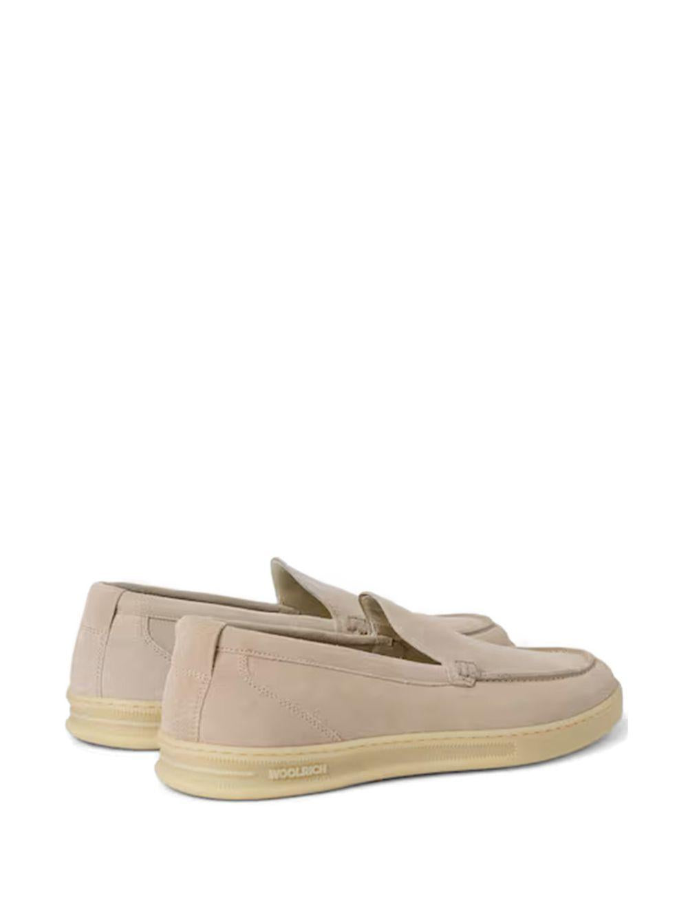 Mocassini taupe in pelle scamosciata 
