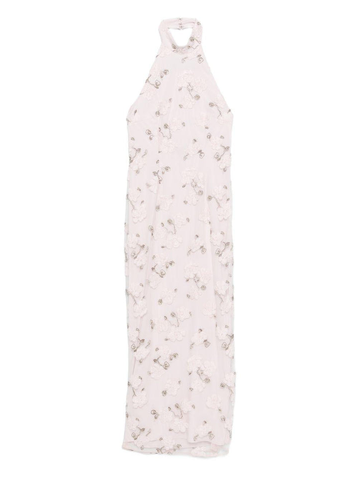 Abito lungo con scollo all&