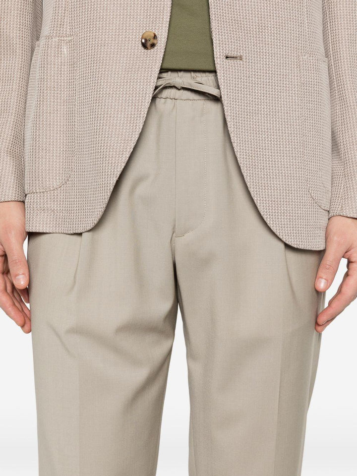 Pantaloni sartoriali Wimbledons kaki con coulisse 