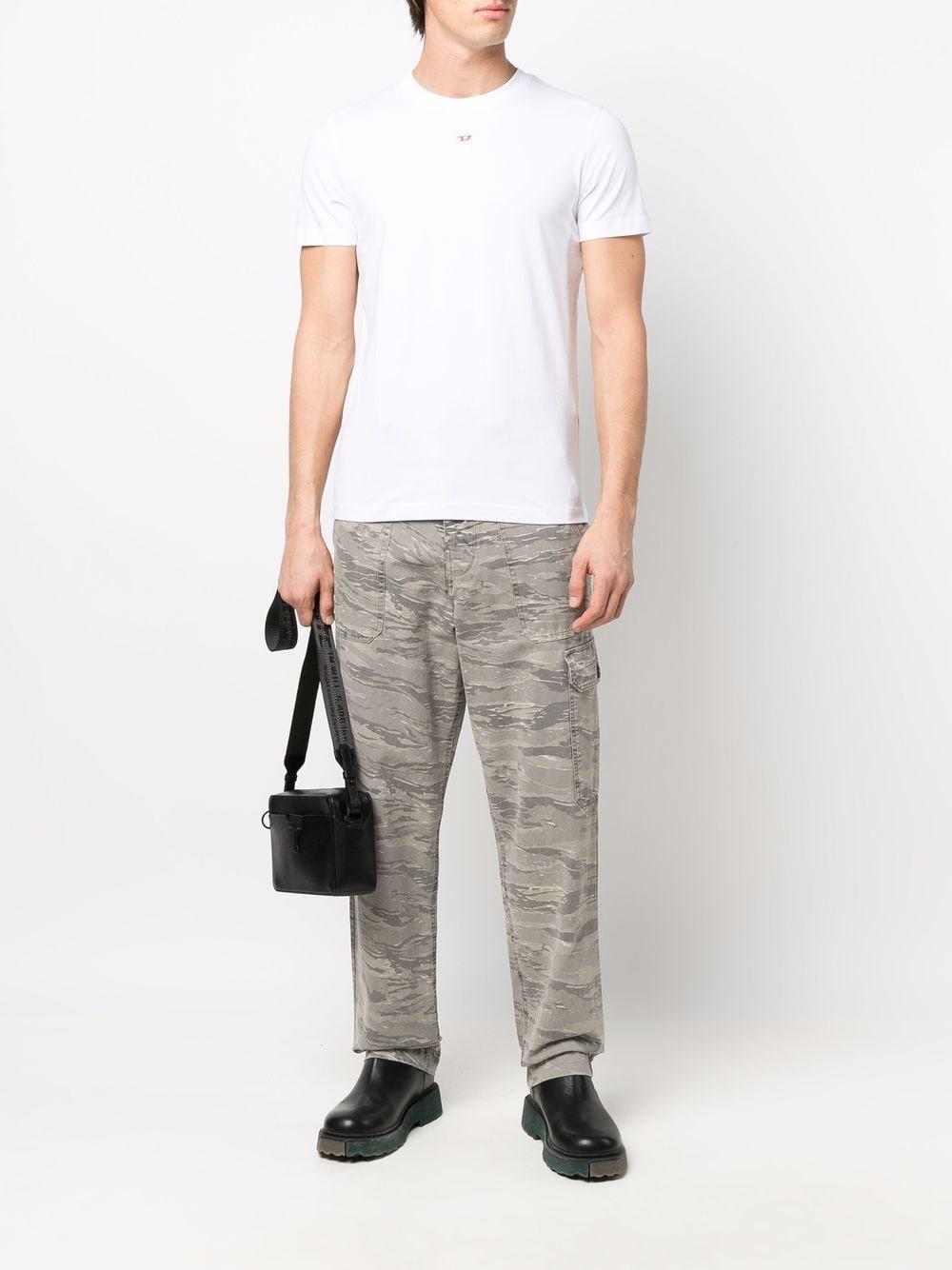 T-shirt Bianca Minimal Con Logo 