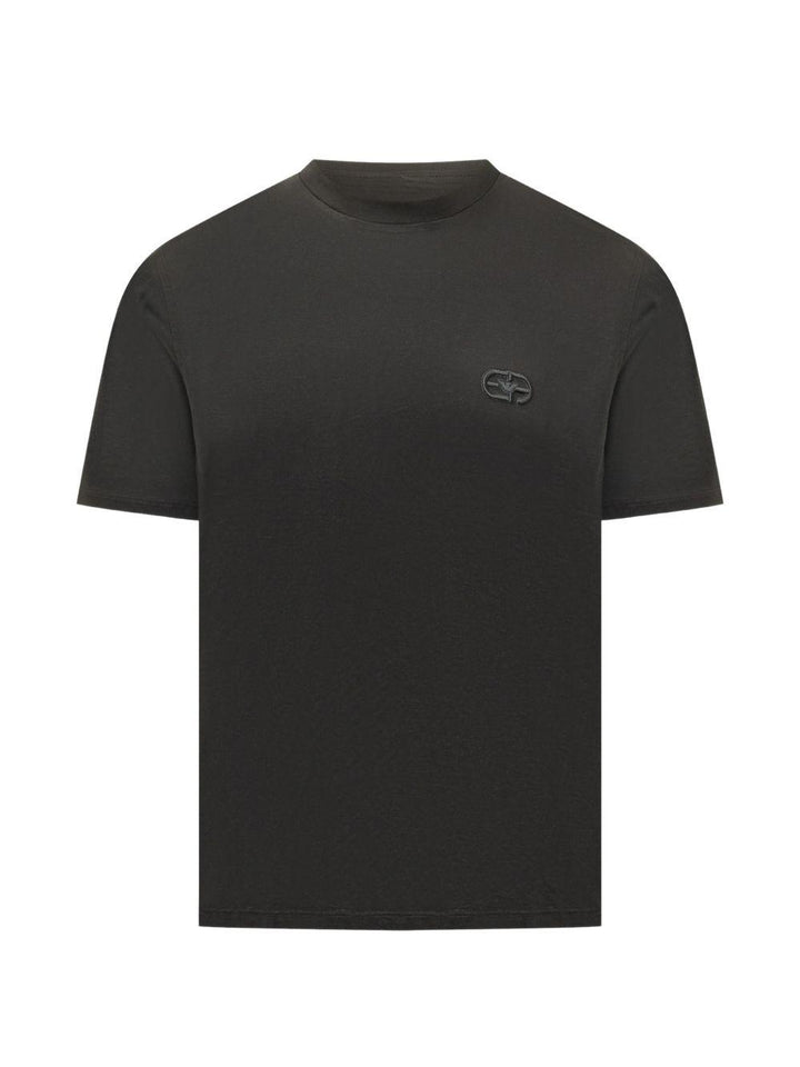 T-shirt nera con logo 