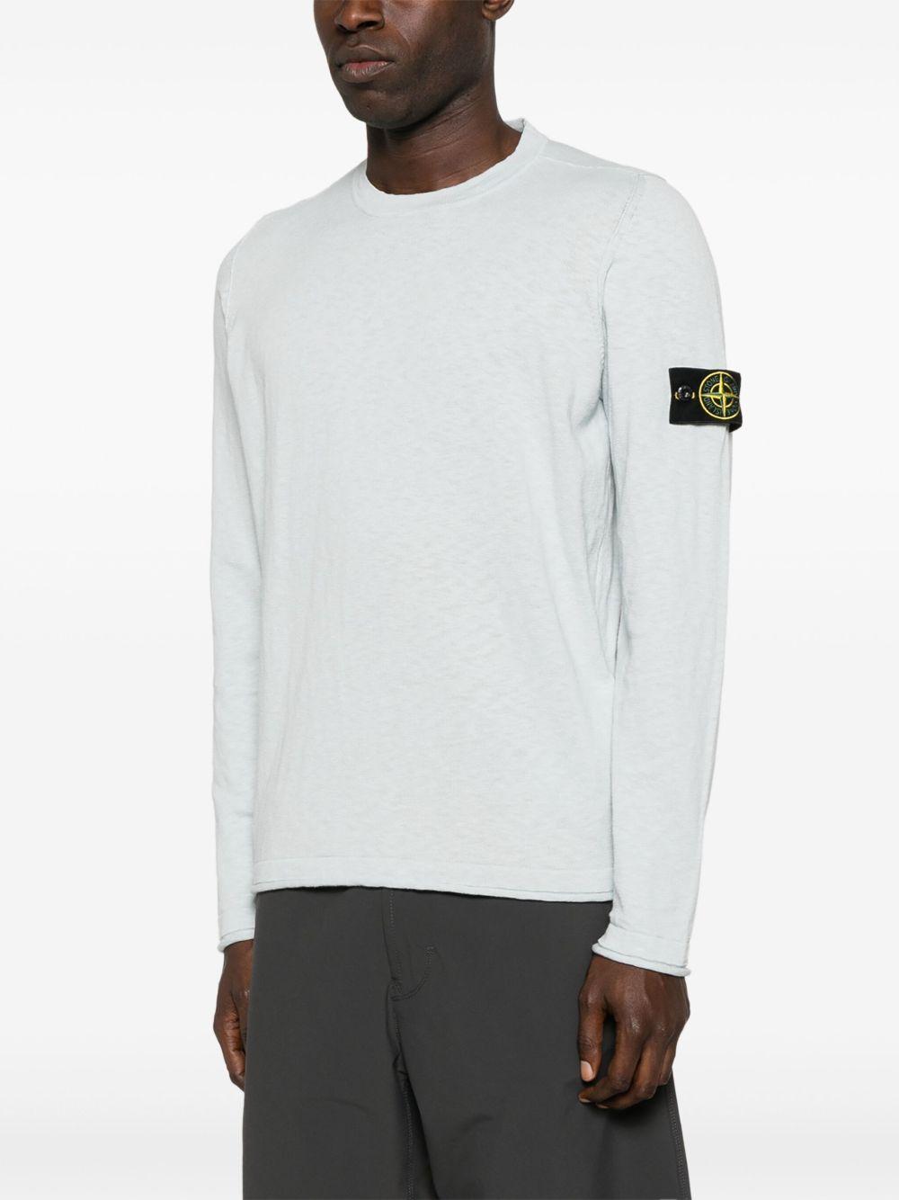 Maglione sky con applicazione 