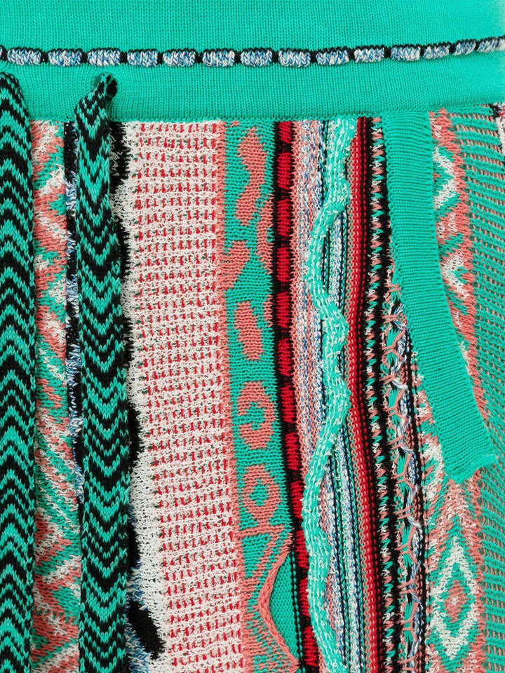 Shorts con coulisse verde 