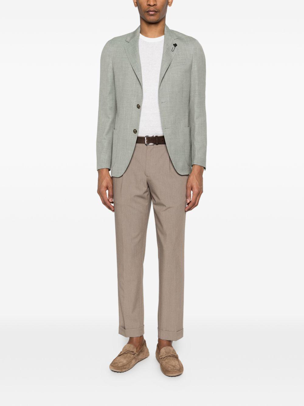 Blazer verde salvia con rever classici 