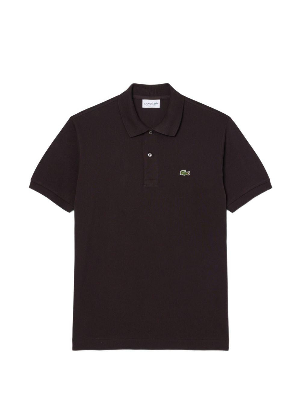 Polo marrone con bottoni 