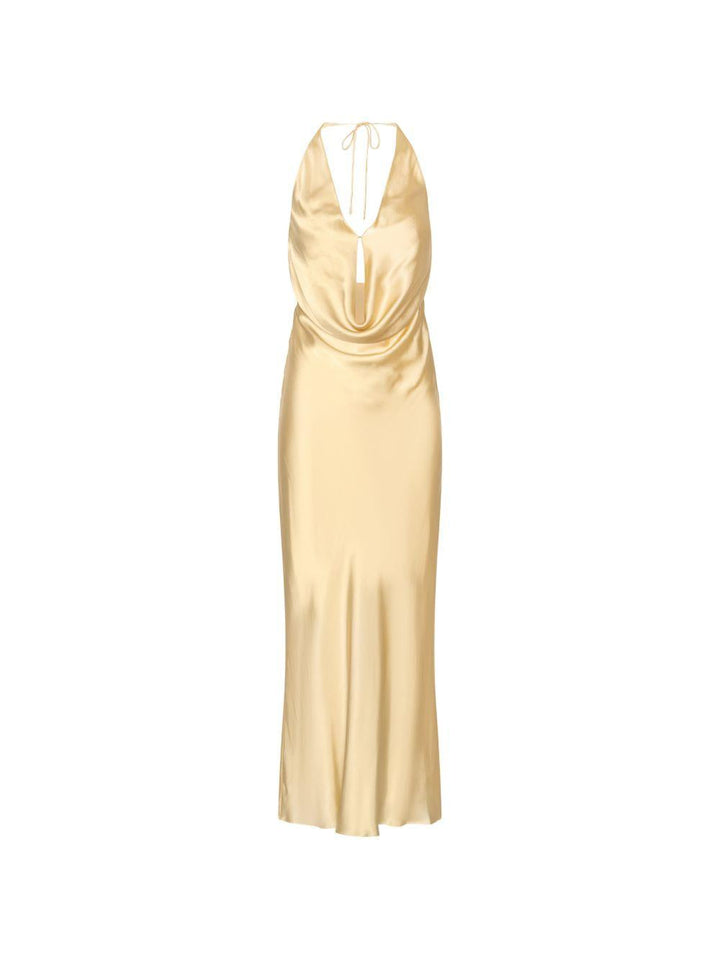 Abito lungo in satin 