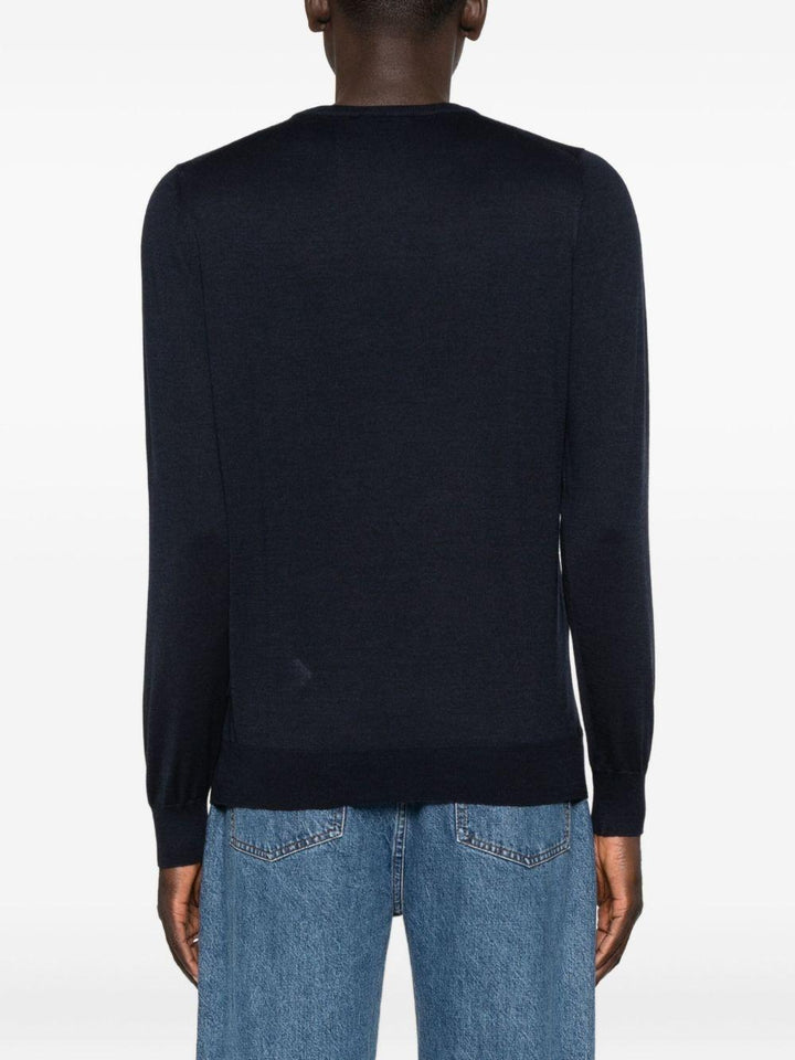 Maglione girocollo blu 
