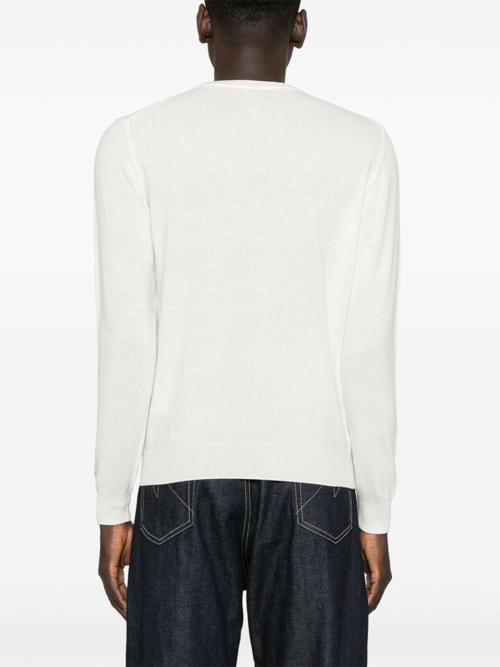 Maglione girocollo crema 