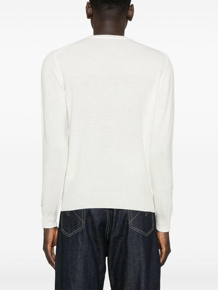 Maglione girocollo crema 