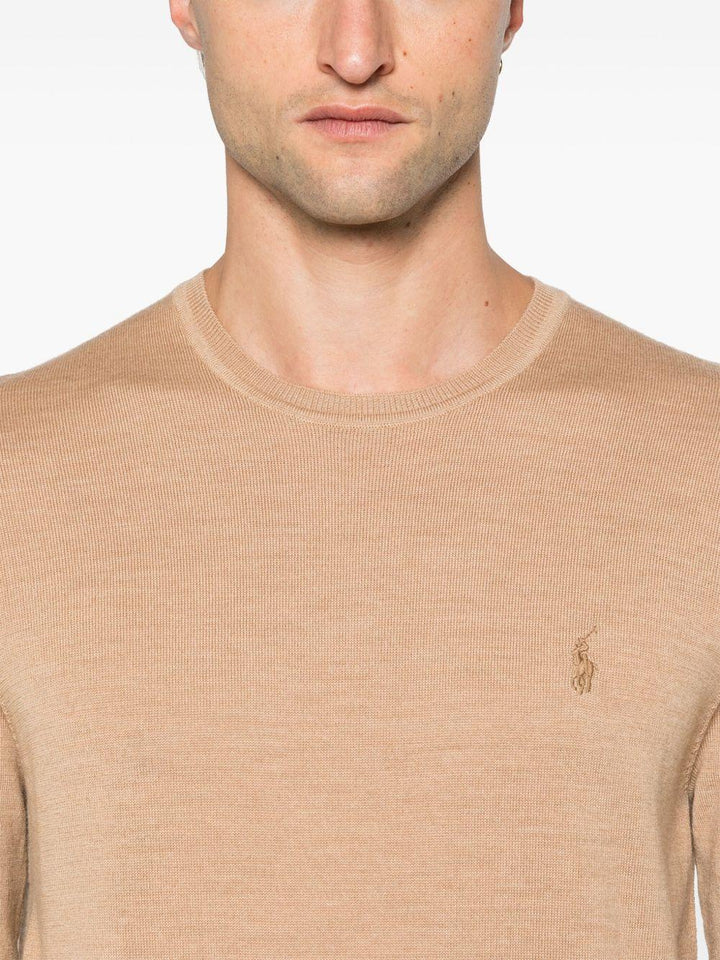 Maglione marrone cammello Polo Pony 