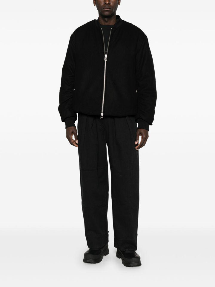 Bomber nero Peacemaker con ruches 