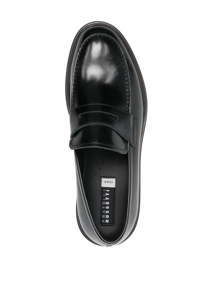 Mocassini neri in pelle 