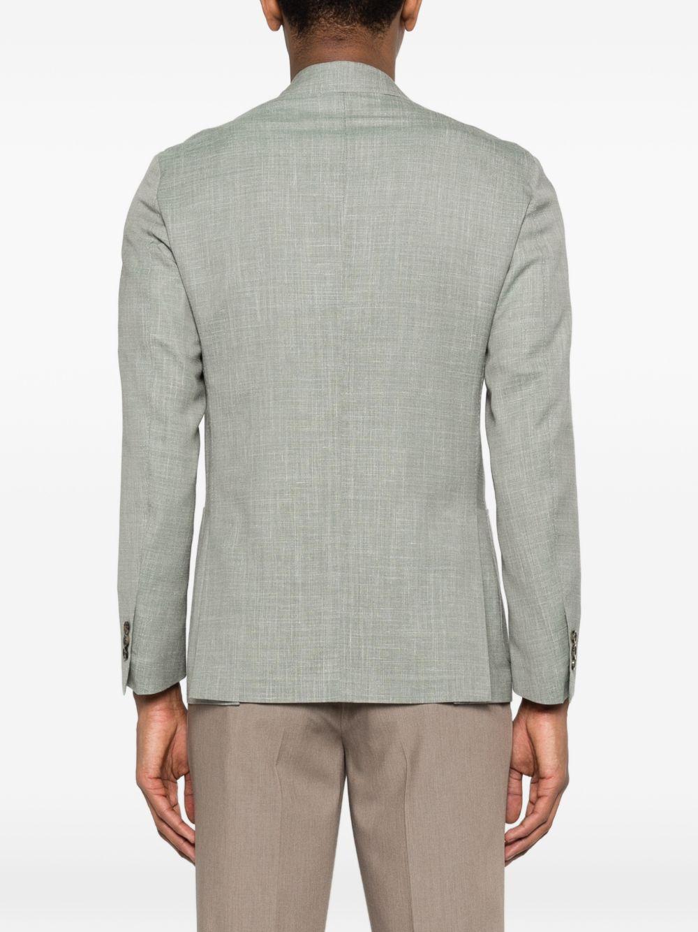 Blazer verde salvia con rever classici 