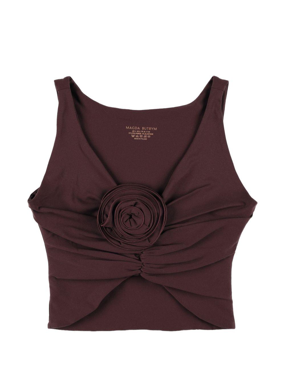Top con dettaglio rosa 