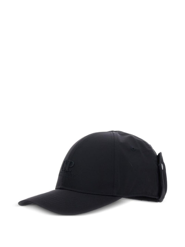 Cappello da baseball nero con logo 