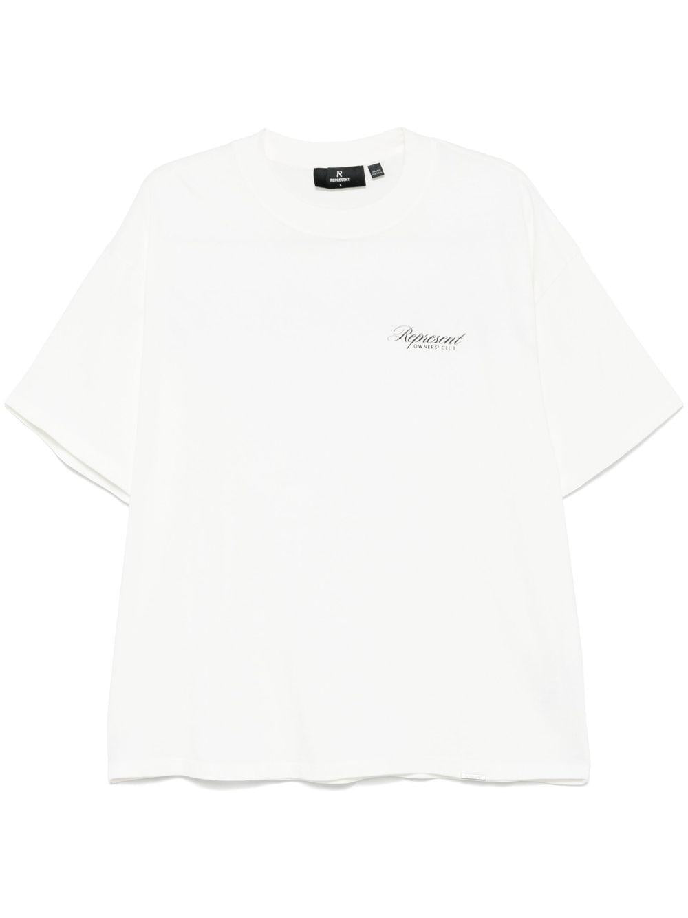T-shirt bianca Owners Club Script 