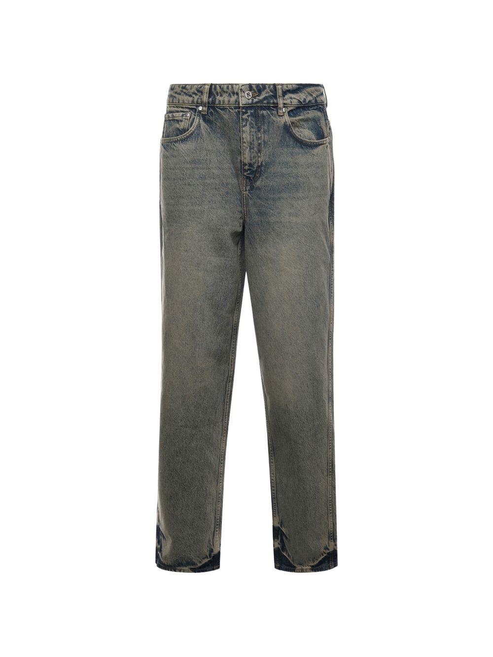 Jeans grigio scuro con bottoni 