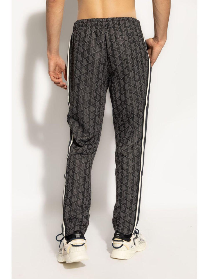 Pantaloni sportivi neri Paris con monogramma 