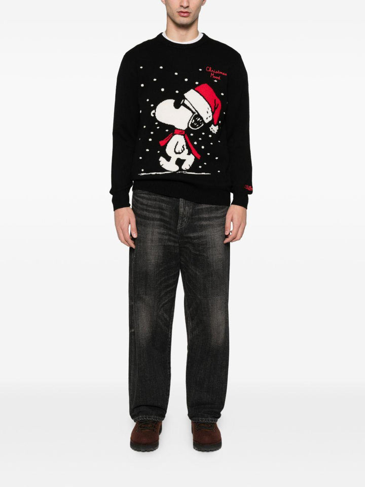 Maglione nero Heron Snoopy 