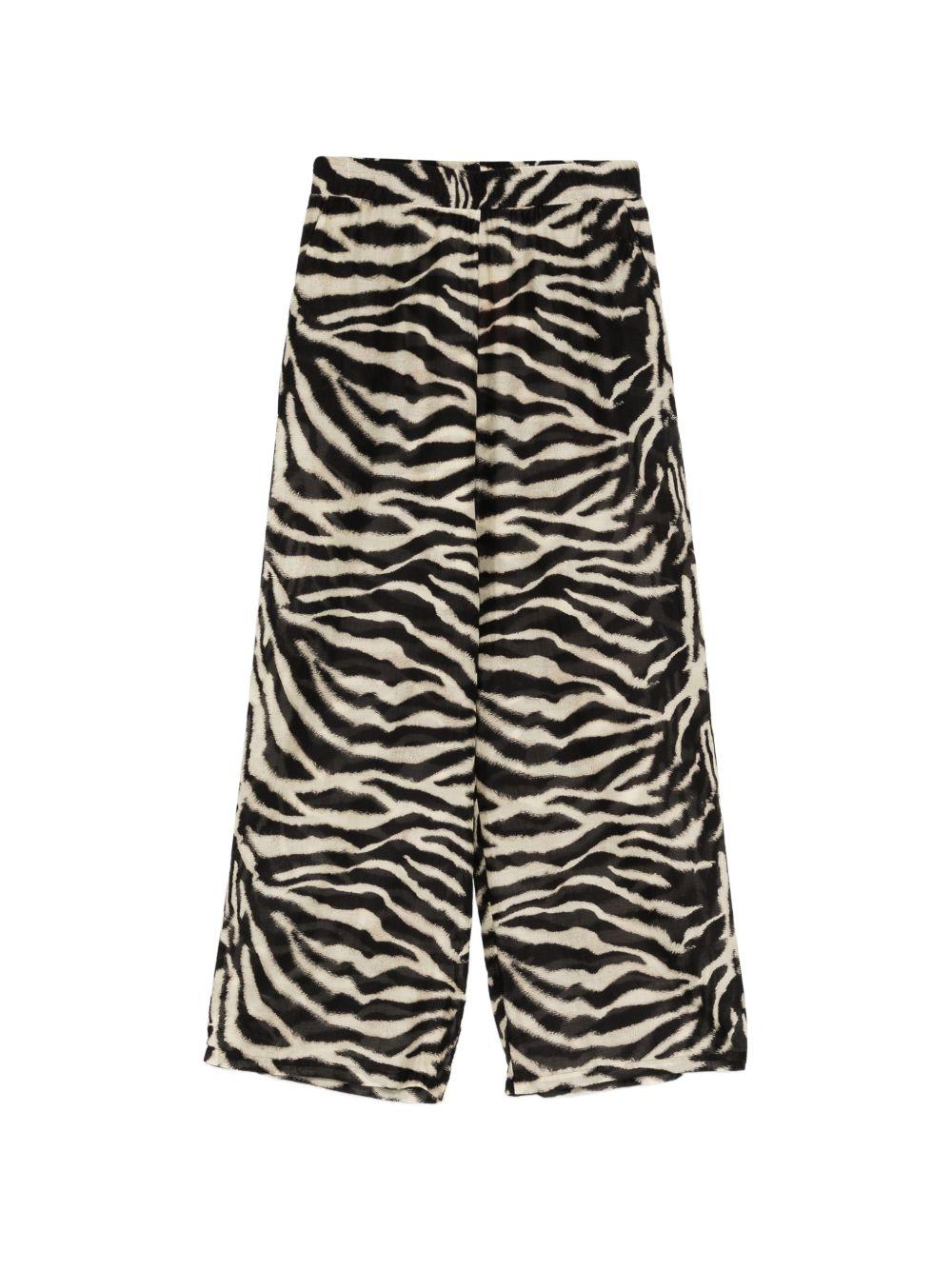 Pantaloni a palazzo con stampa 