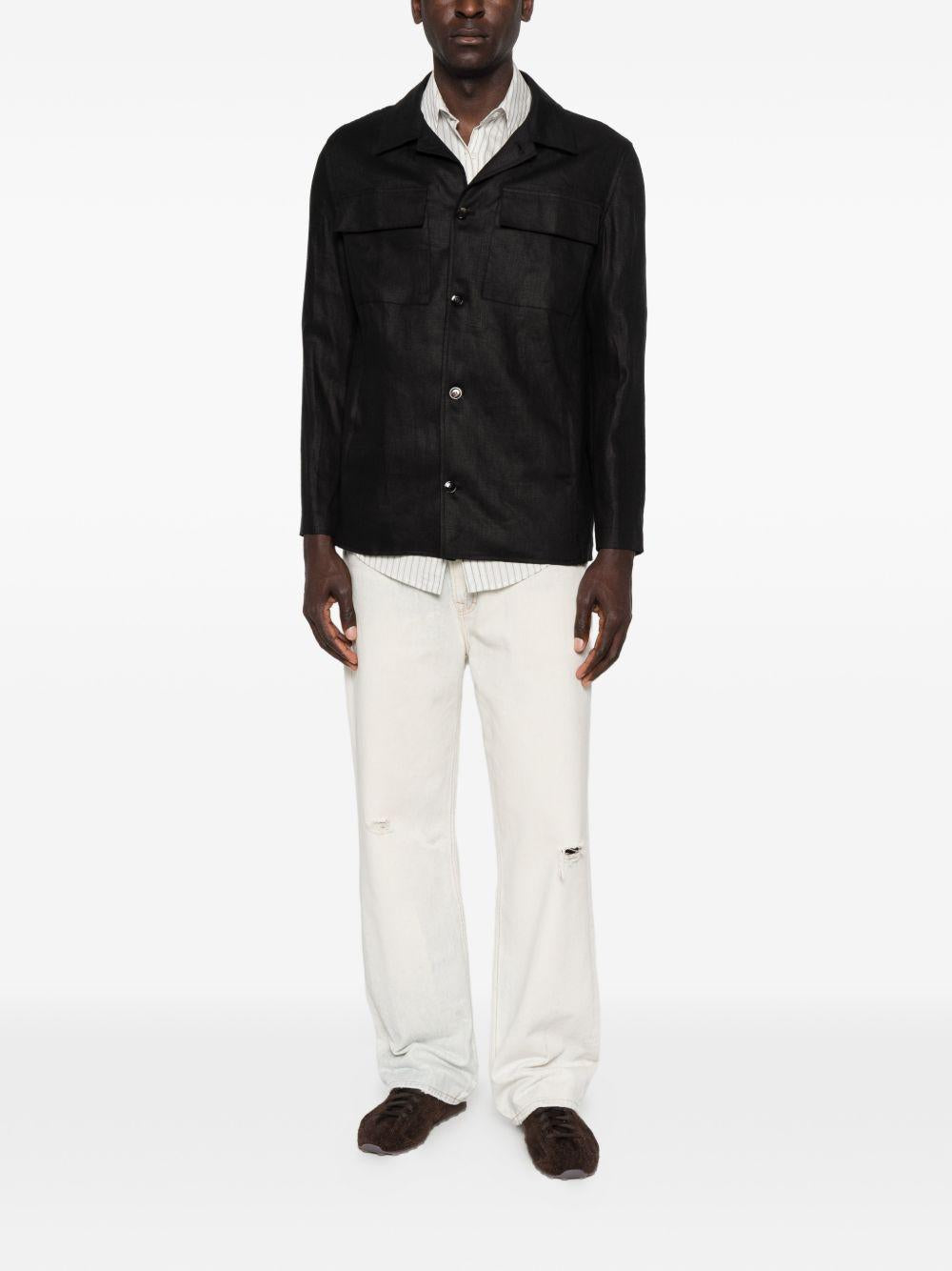 Overshirt James nera 