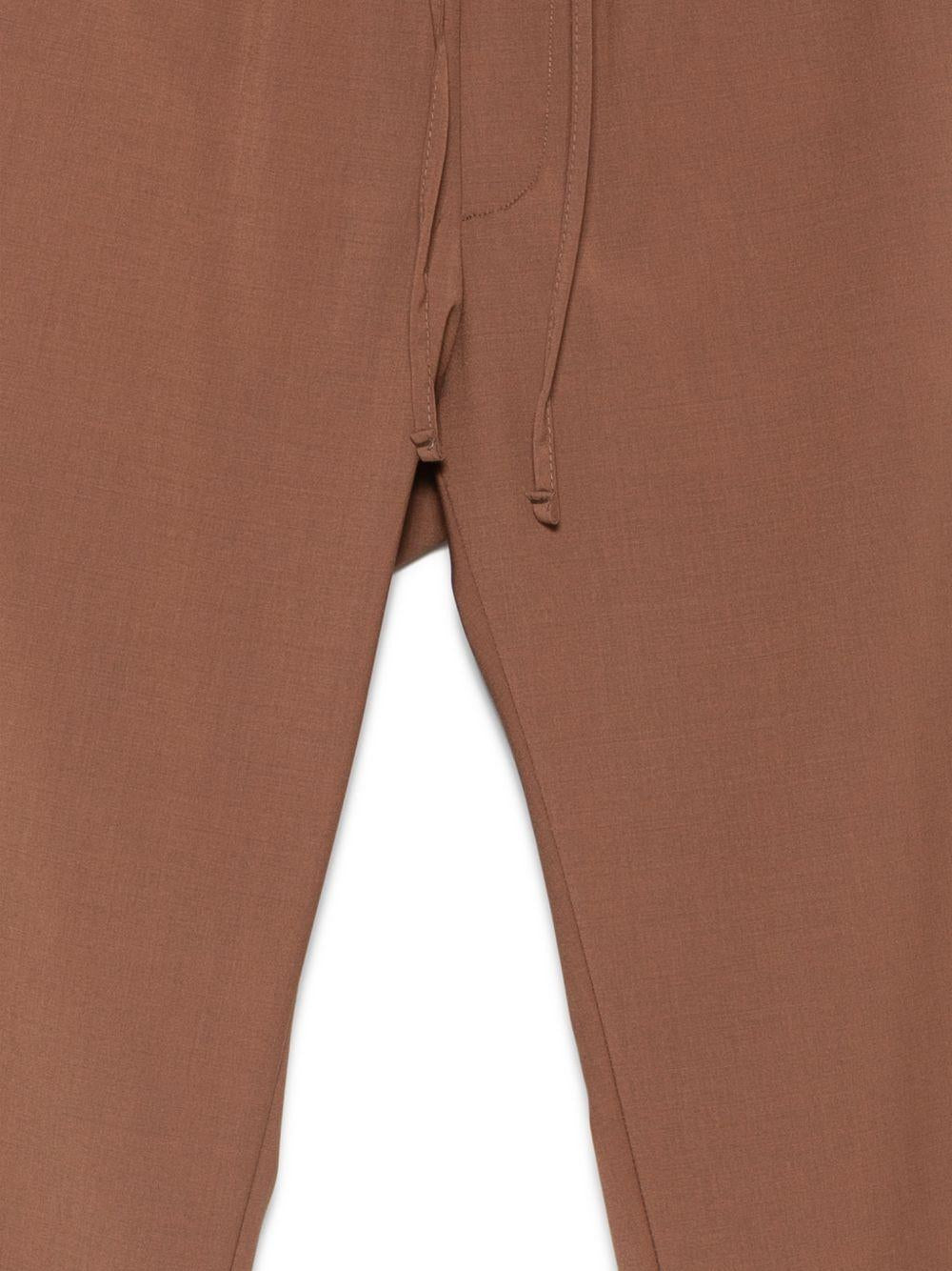 Pantaloni con coulisse mattone 