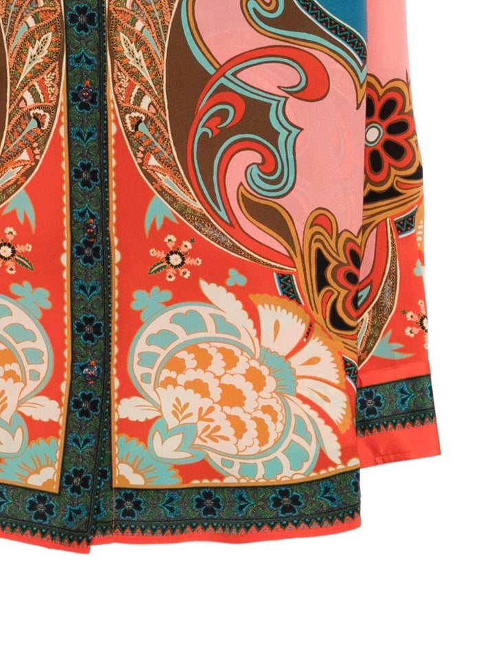 Camicia con stampa floreale 