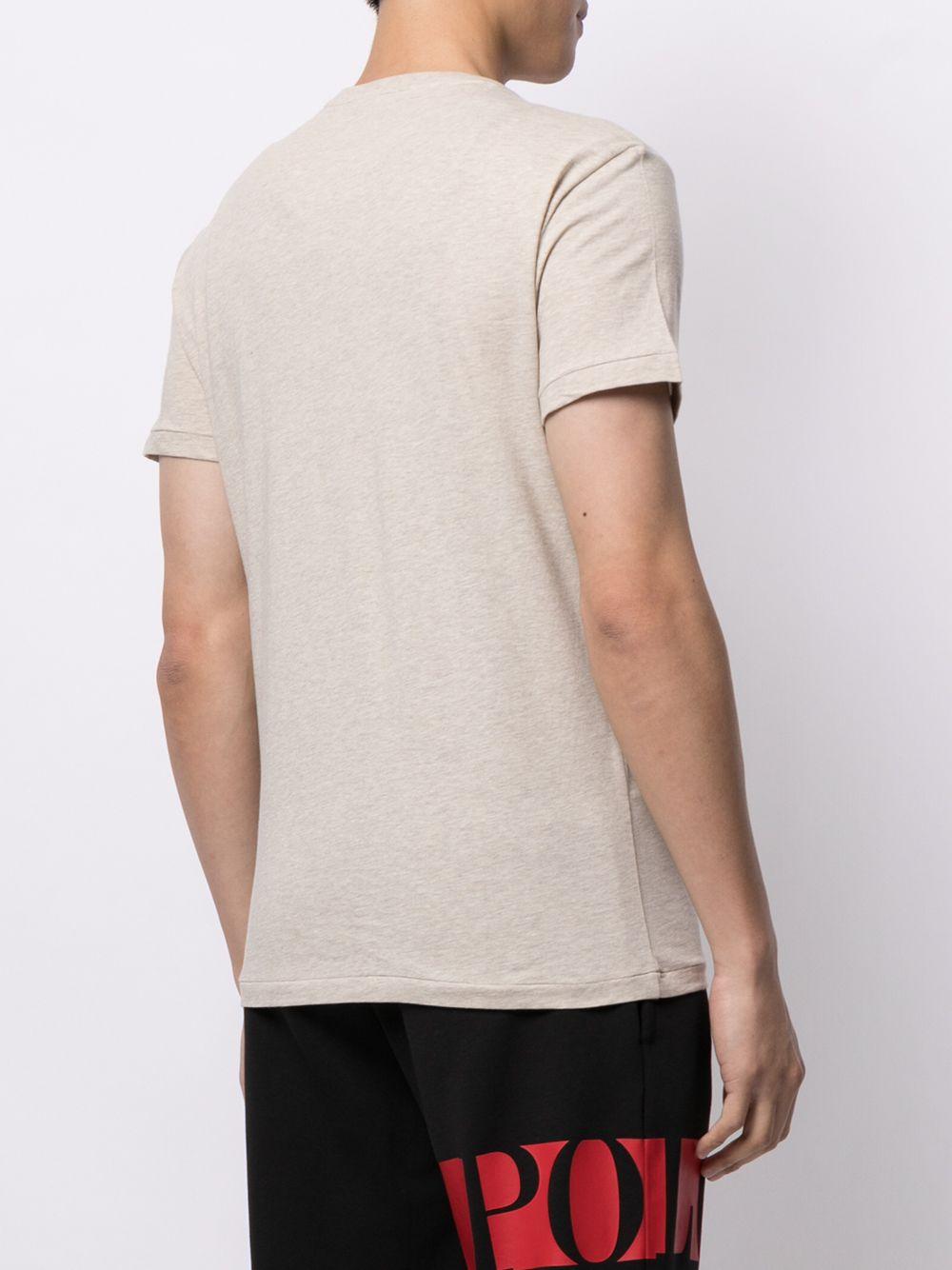 T-shirt grigia in cotone 