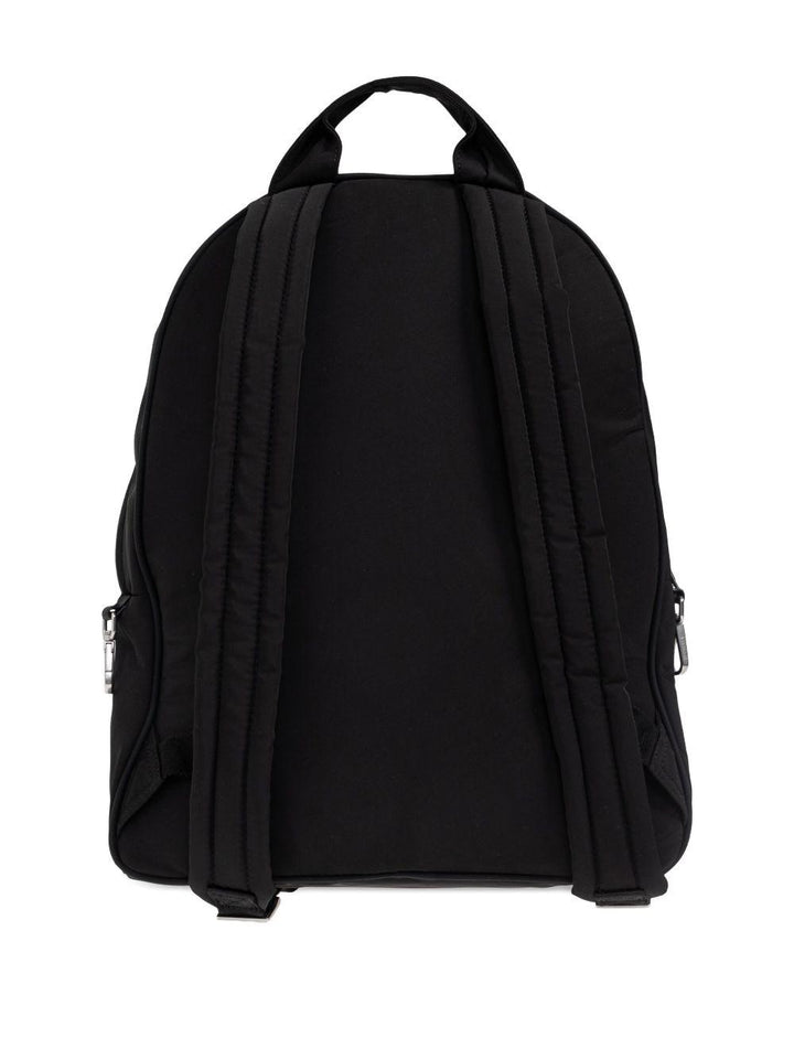 Zaino con zip nero 