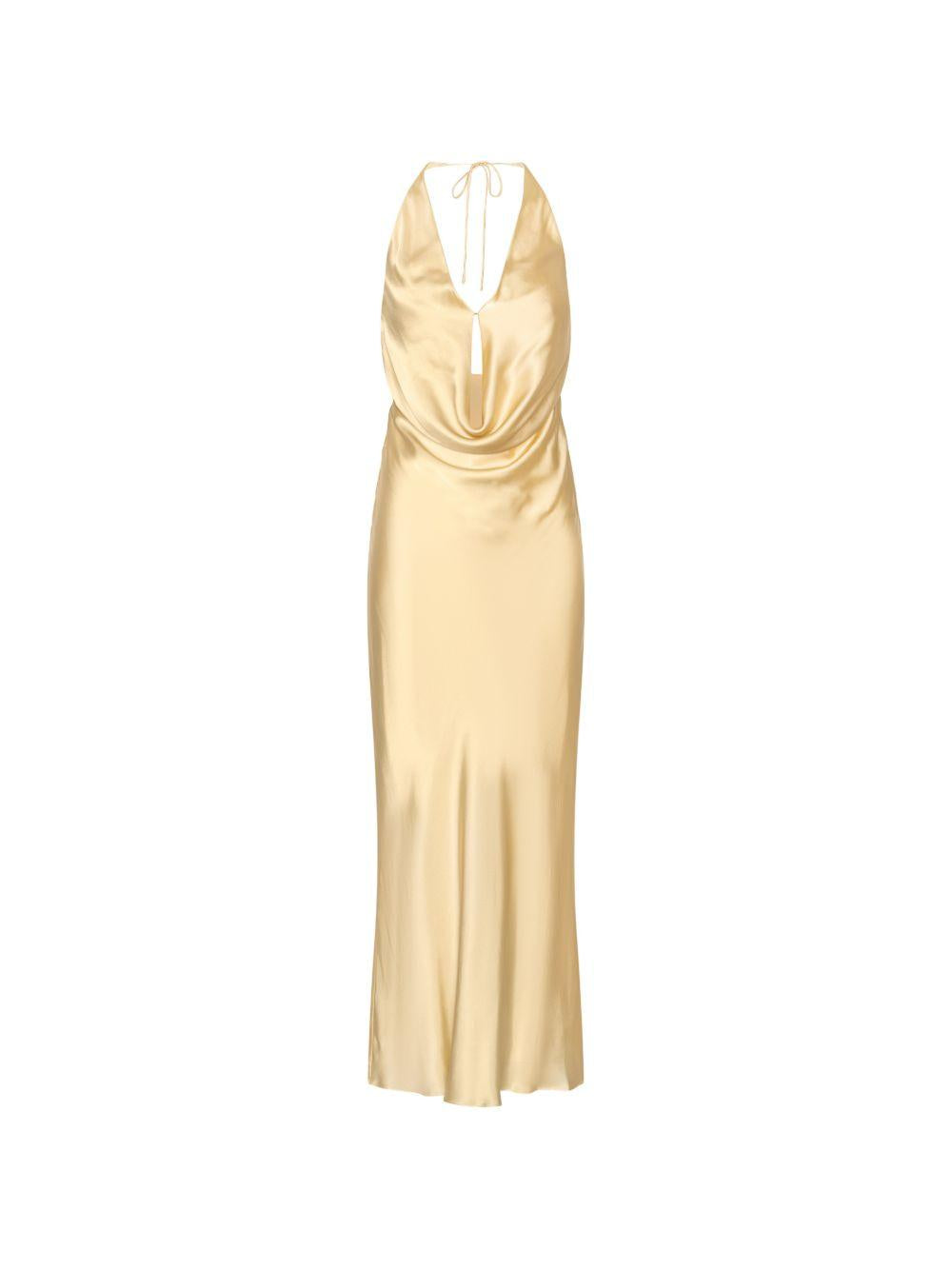 Abito lungo in satin 