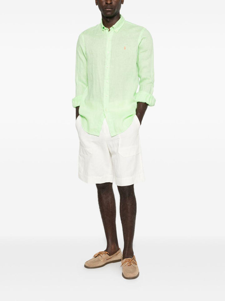 Camicia verde in lino 