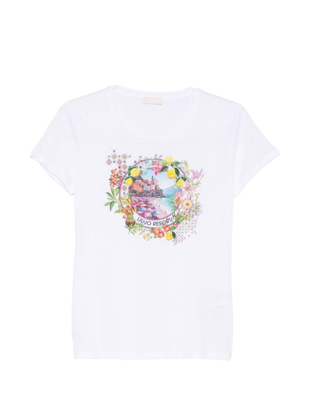 T-shirt in cotone stampato 
