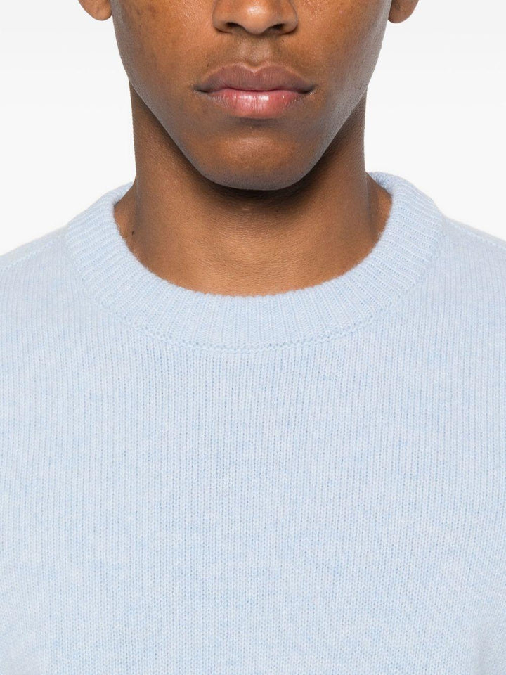 Maglione azzurro cielo con motivo Compass 